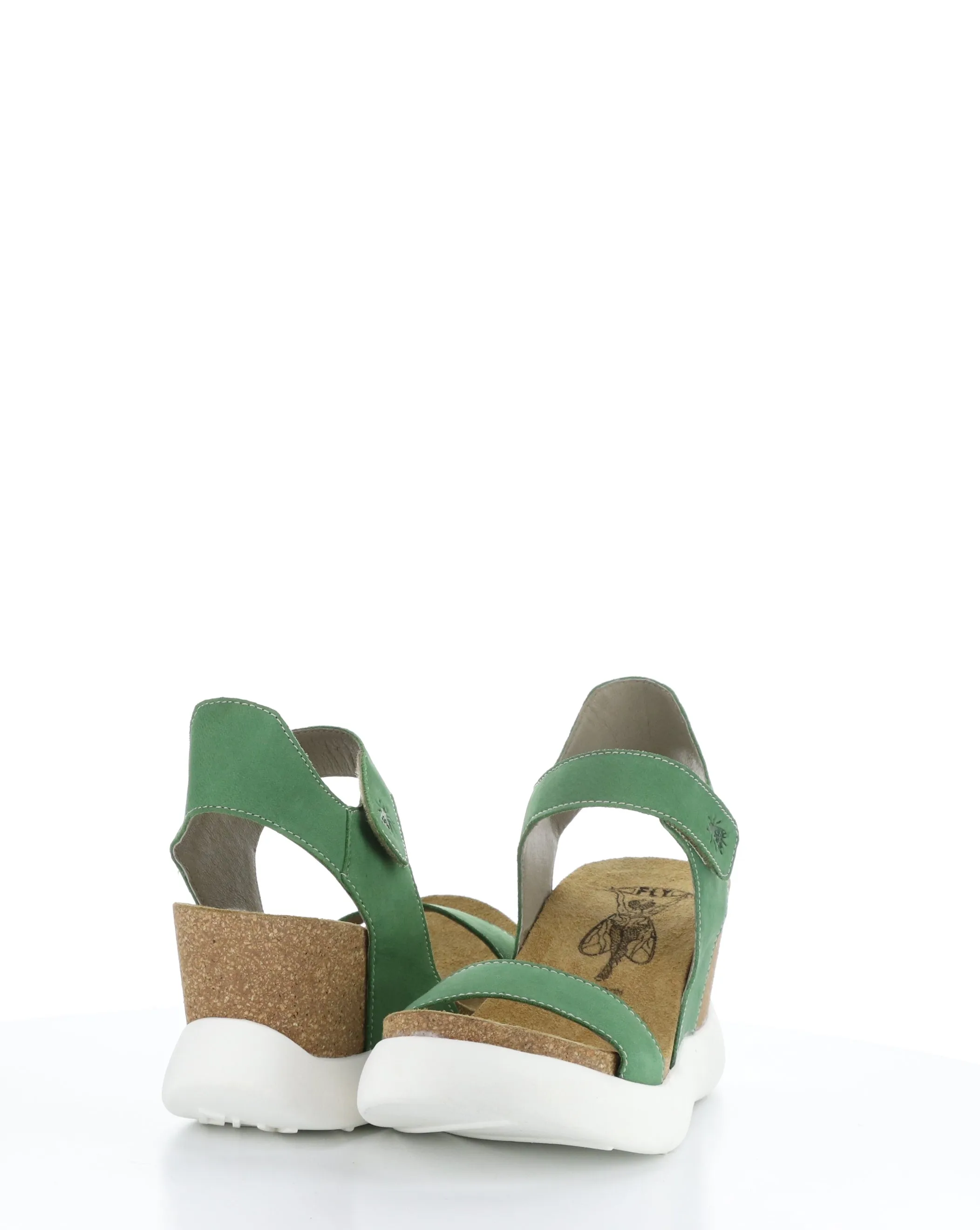 GOGO967FLY 003 LIME GREEN Velcro Sandals