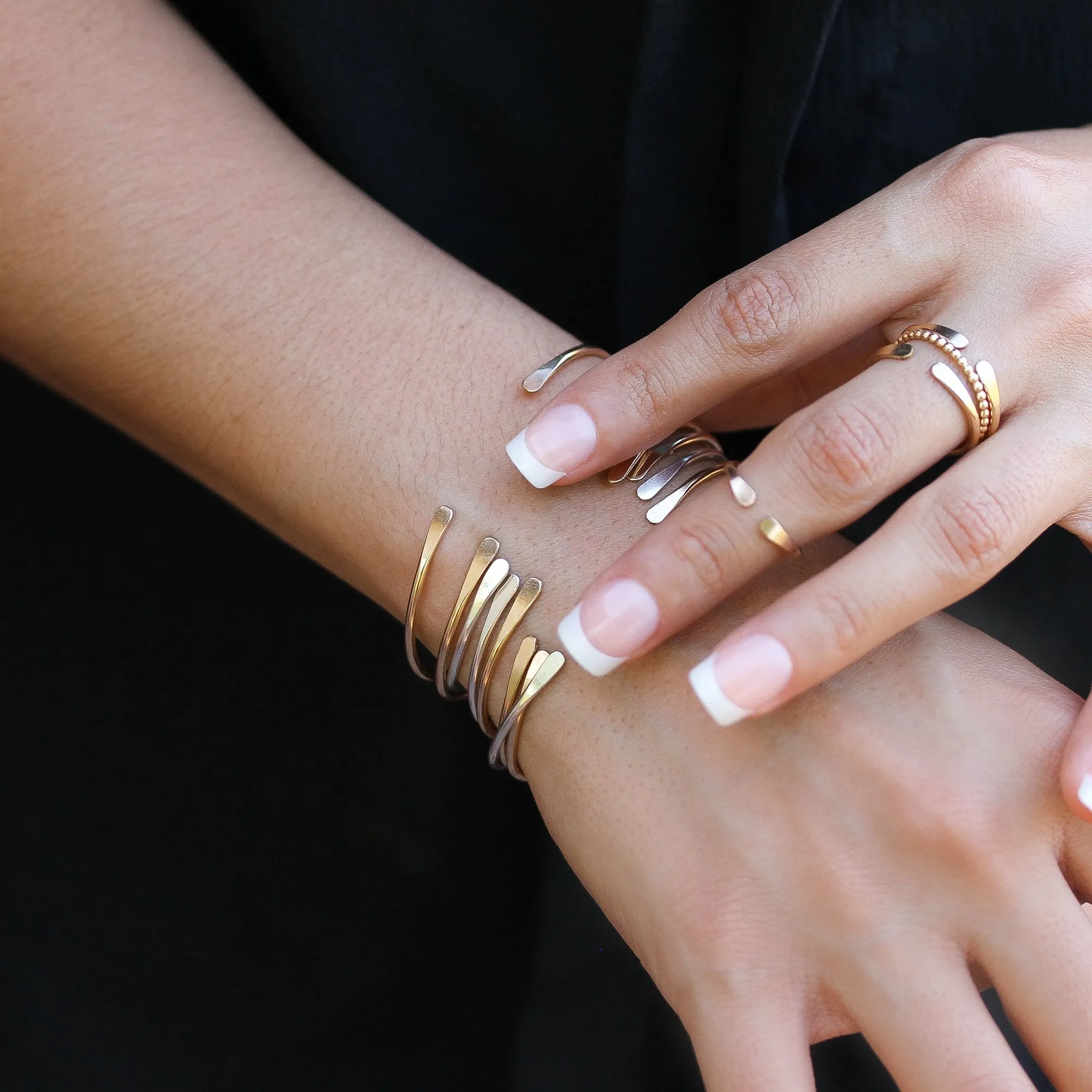 Gold Horseshoe Ring in Gold Fill