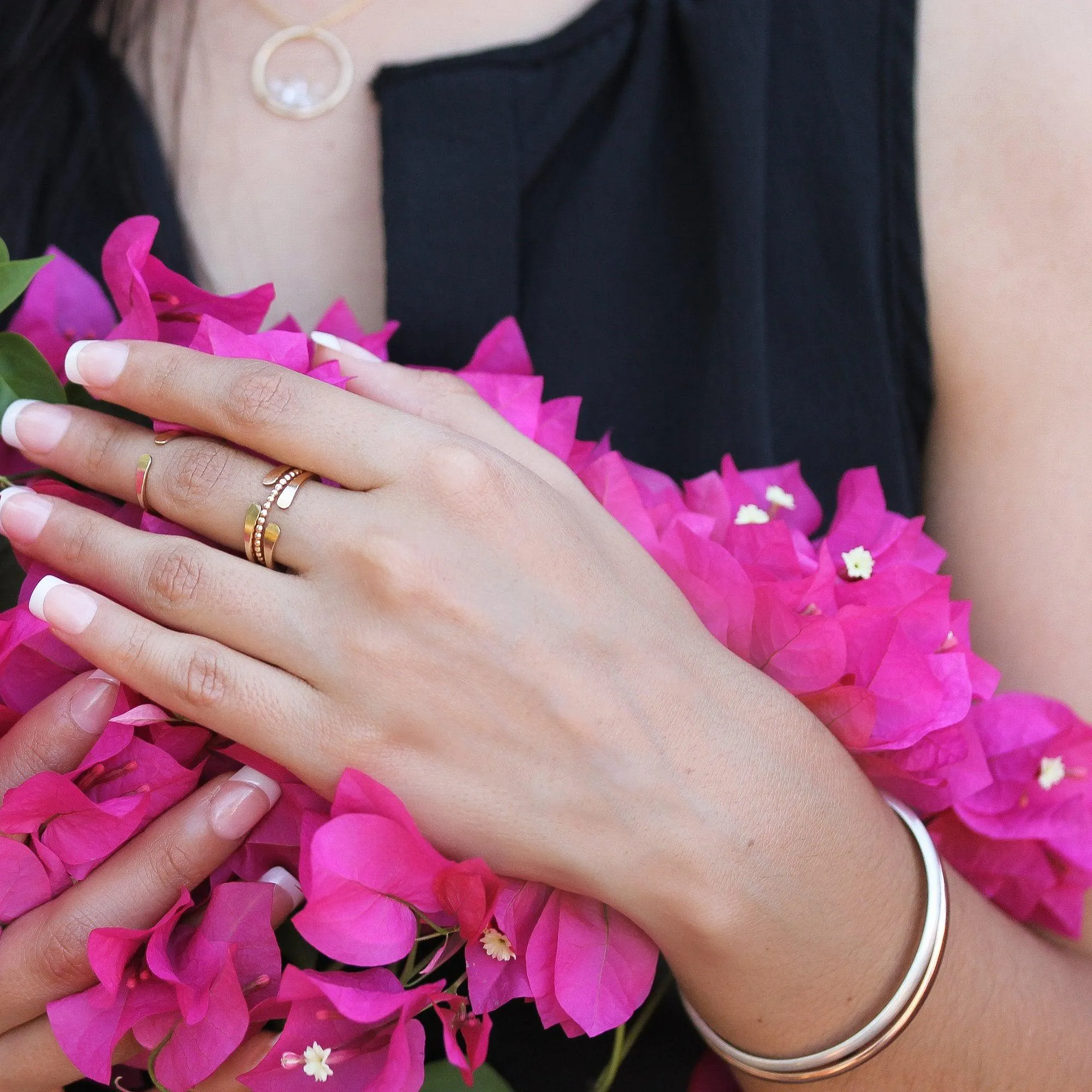 Gold Horseshoe Ring in Gold Fill