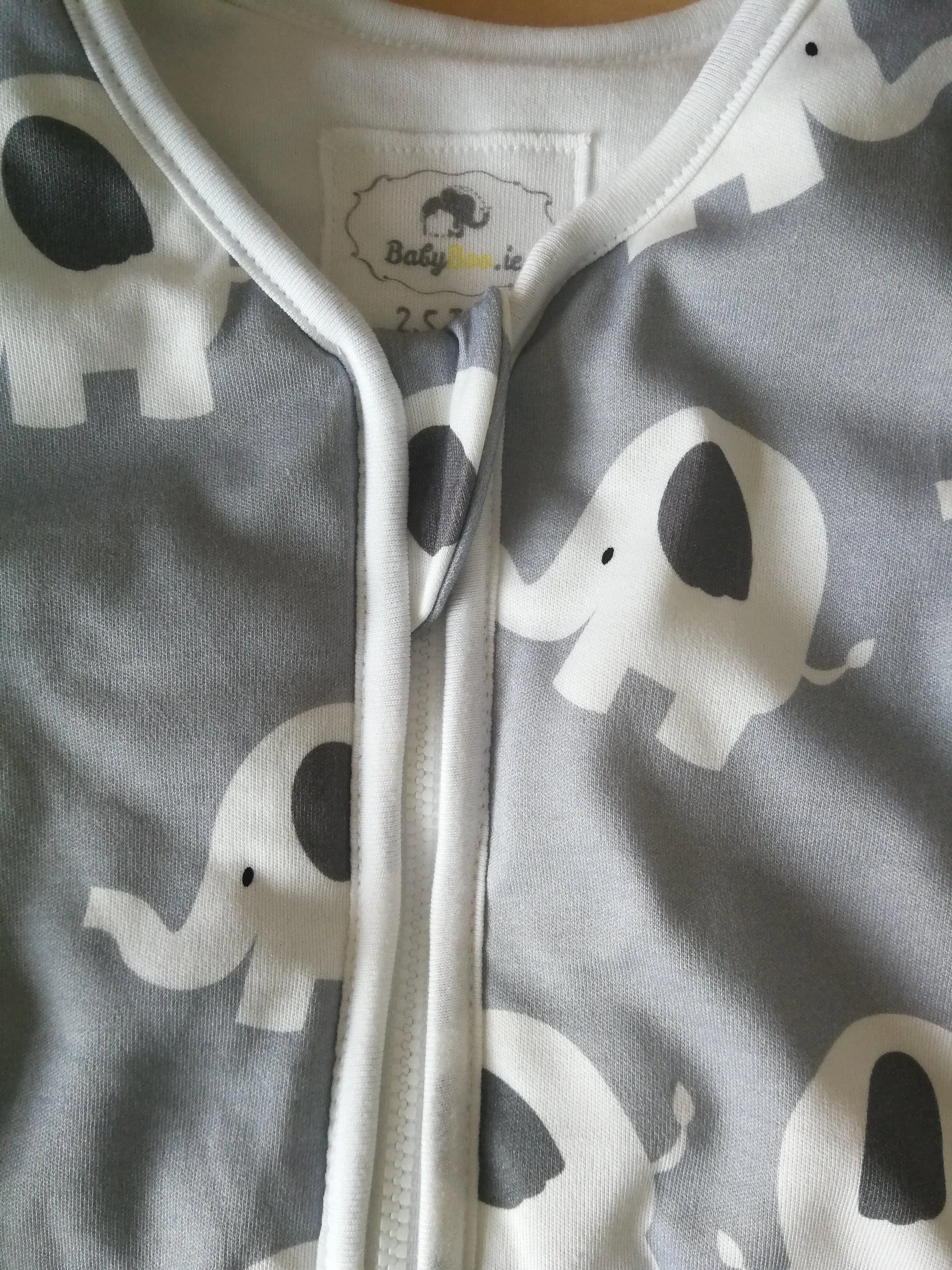 Grey Elephant Sleepsuit