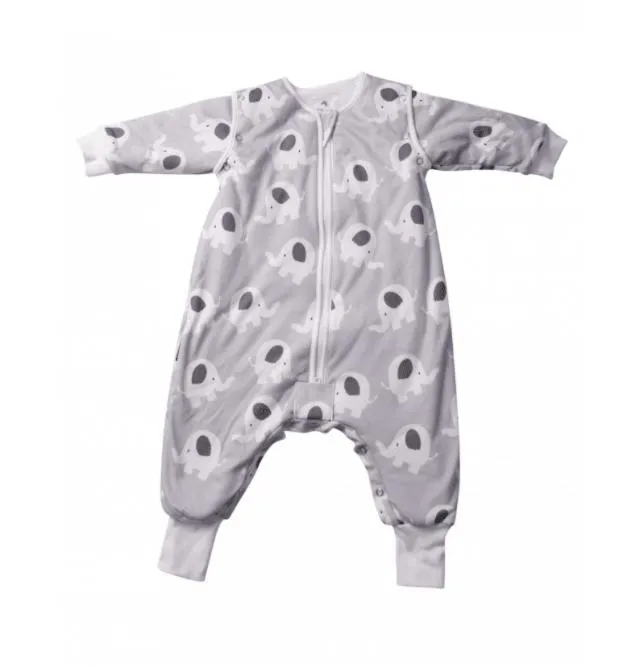 Grey Elephant Sleepsuit