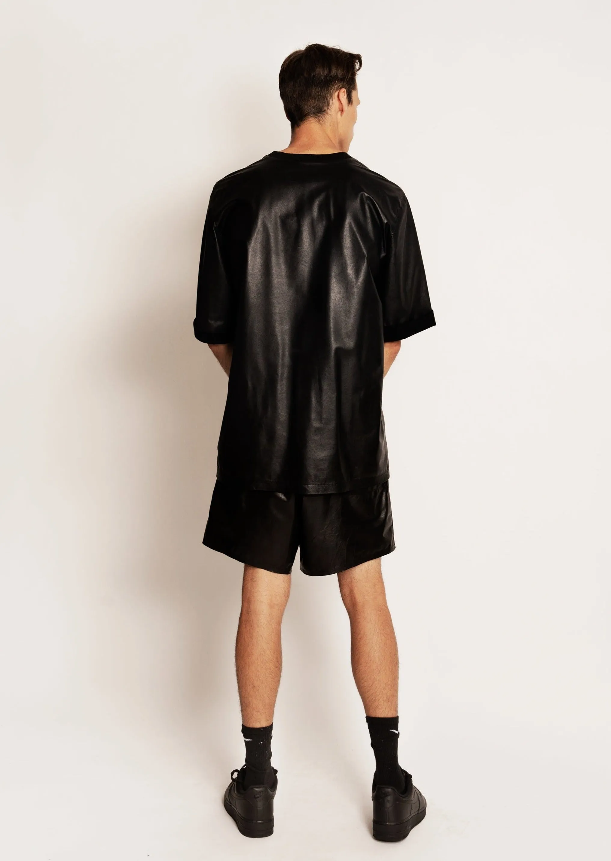 Half Dust Series - Short Sleeve Leather T