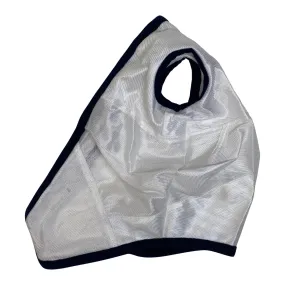 Horze Comfort Fly Mask in White/Navy - Horse