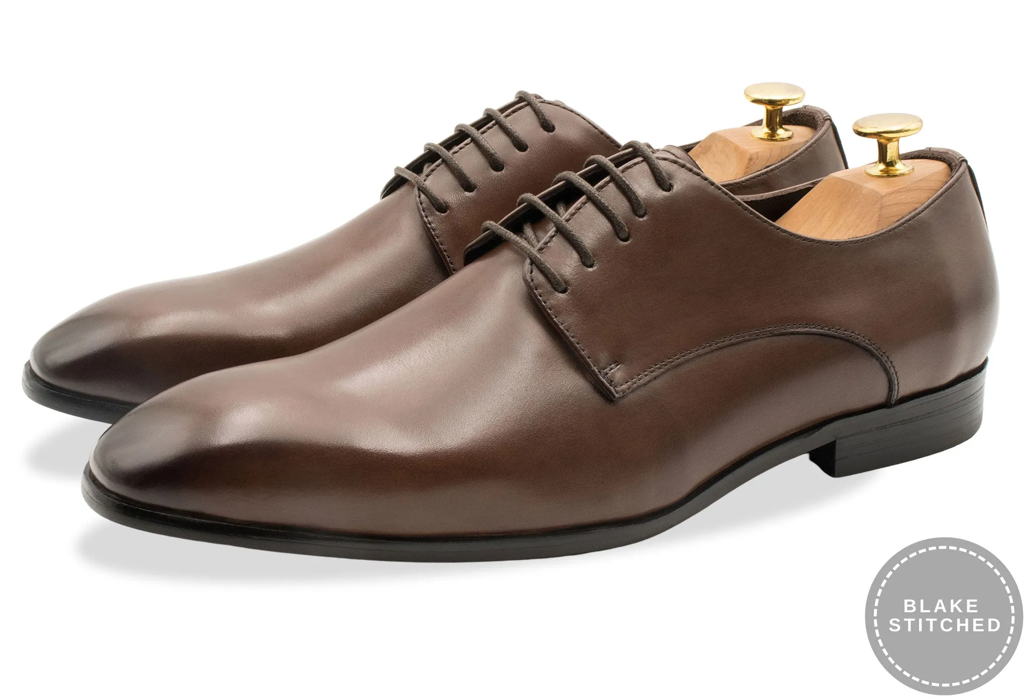 Ibarreta Blake Stitch Walnut Derby