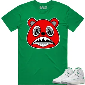 Jordan 2 Lucky Green 2s Shirt to Match - ANGRY BAWS BEAR