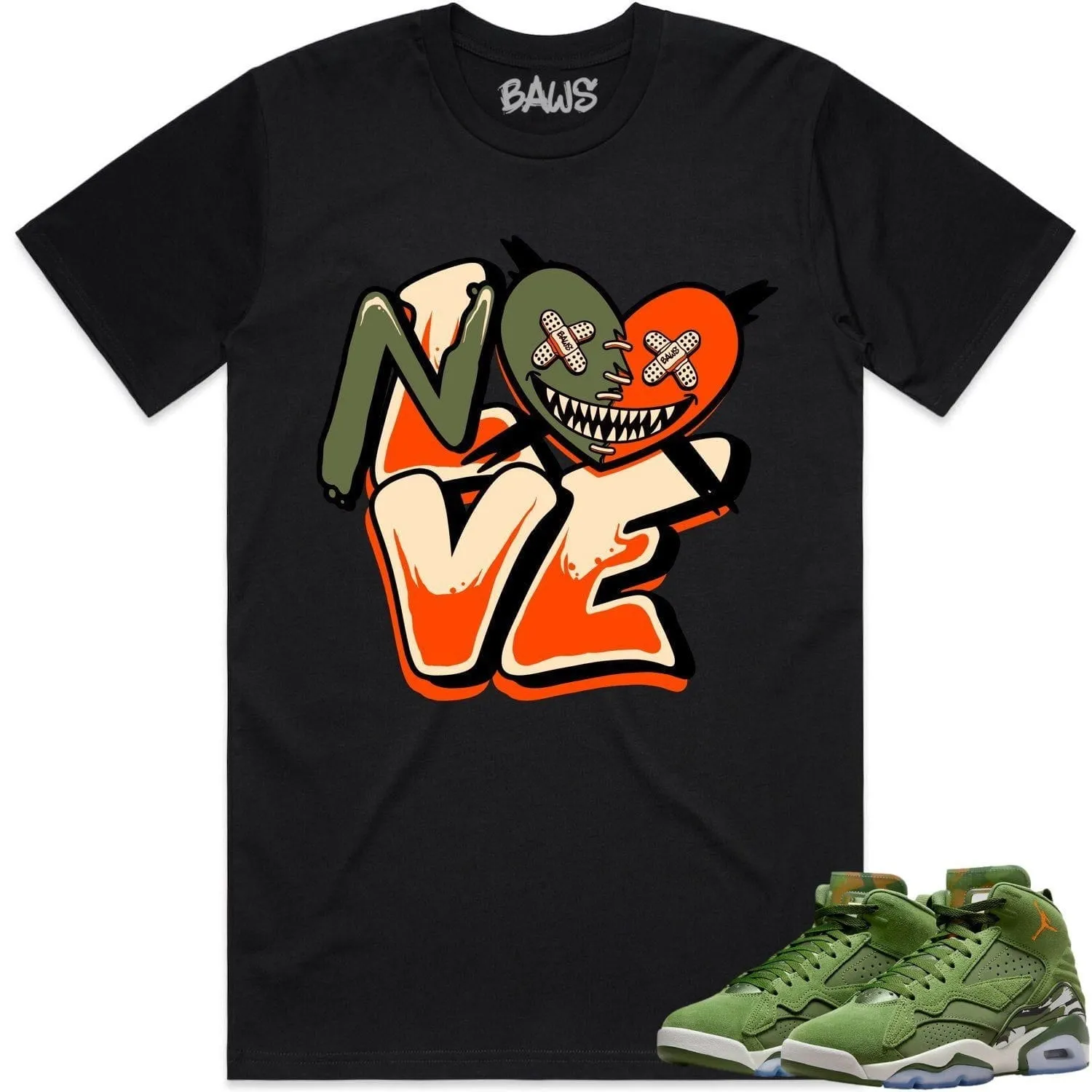 Jordan MVP 678 Sky J Olive Shirt to Match - CELADON NO LOVE BAWS