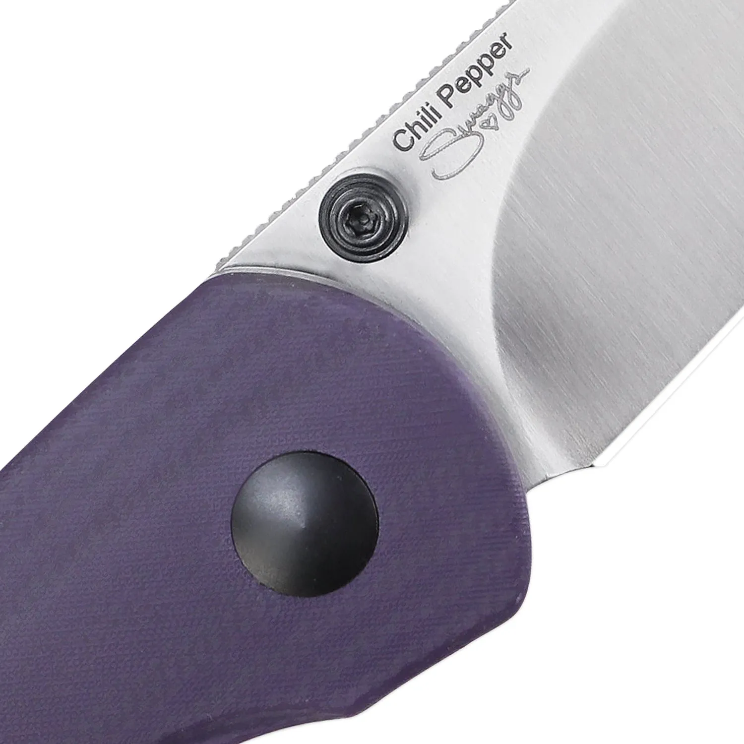 Kizer Chili Pepper Button Lock Purple G10 V3601C2 (3.03 Satin)