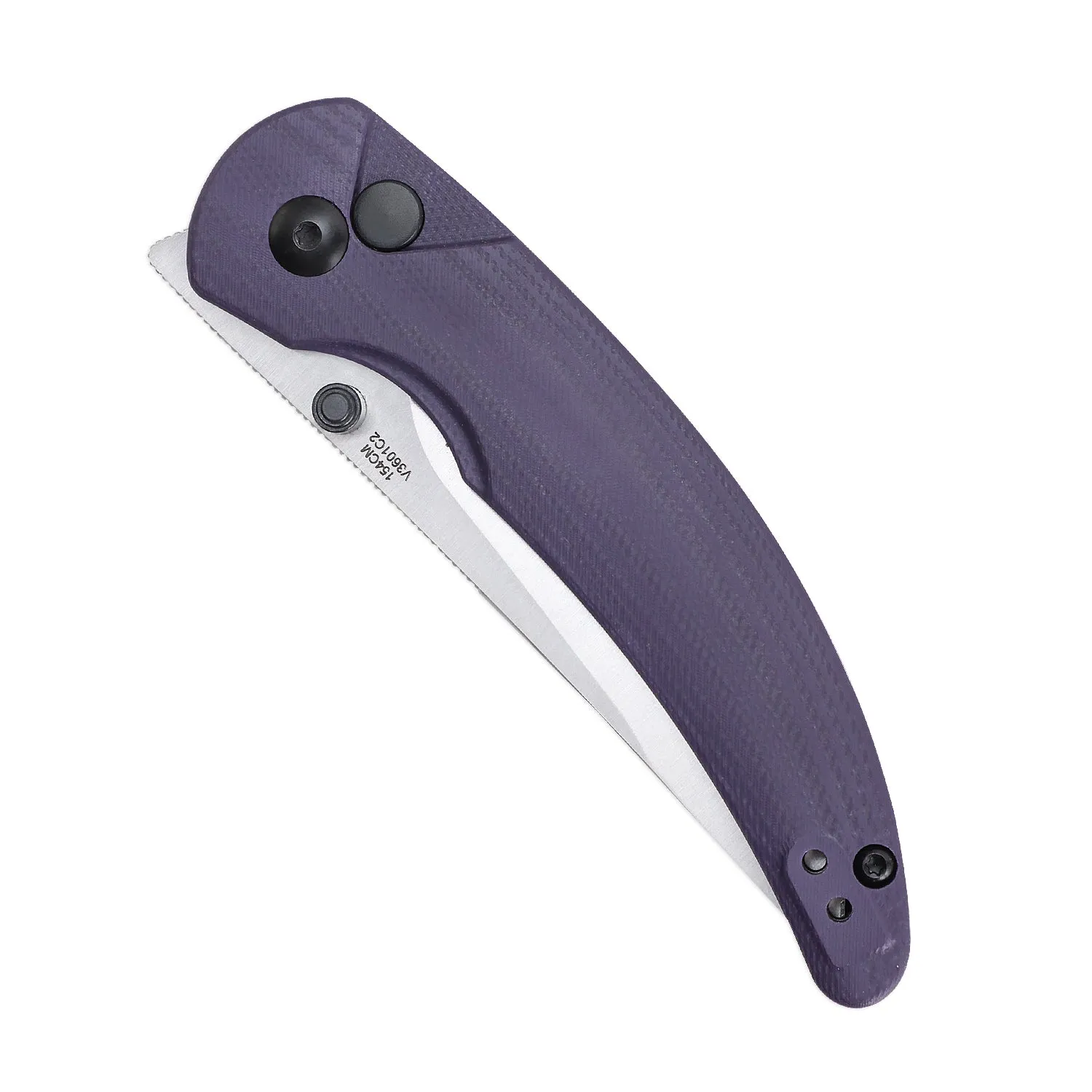 Kizer Chili Pepper Button Lock Purple G10 V3601C2 (3.03 Satin)