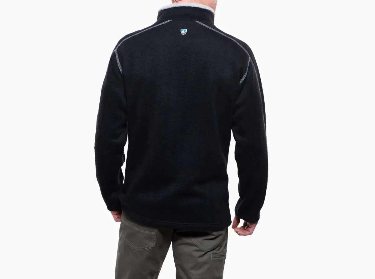 'Kuhl' Men's Europa 1/4 Zip Sweater - Black