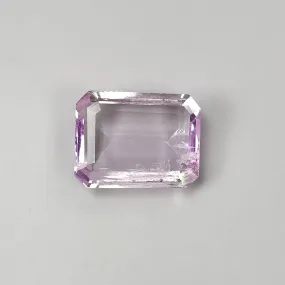 KUNZITE Gemstone Normal Cut : 8.25cts Natural Untreated Unheated Purple Kunzite Cushion Shape 15.5*12.5mm