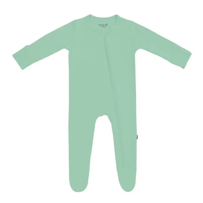 Kyte Baby Zippered Footie in Wasabi