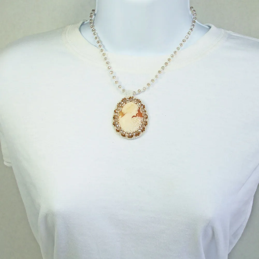 Lakeya, Cameo Choker, English Lady Pendant, Necklace