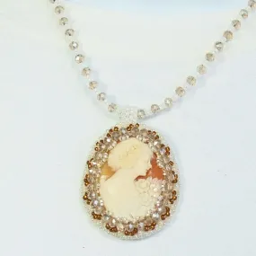 Lakeya, Cameo Choker, English Lady Pendant, Necklace