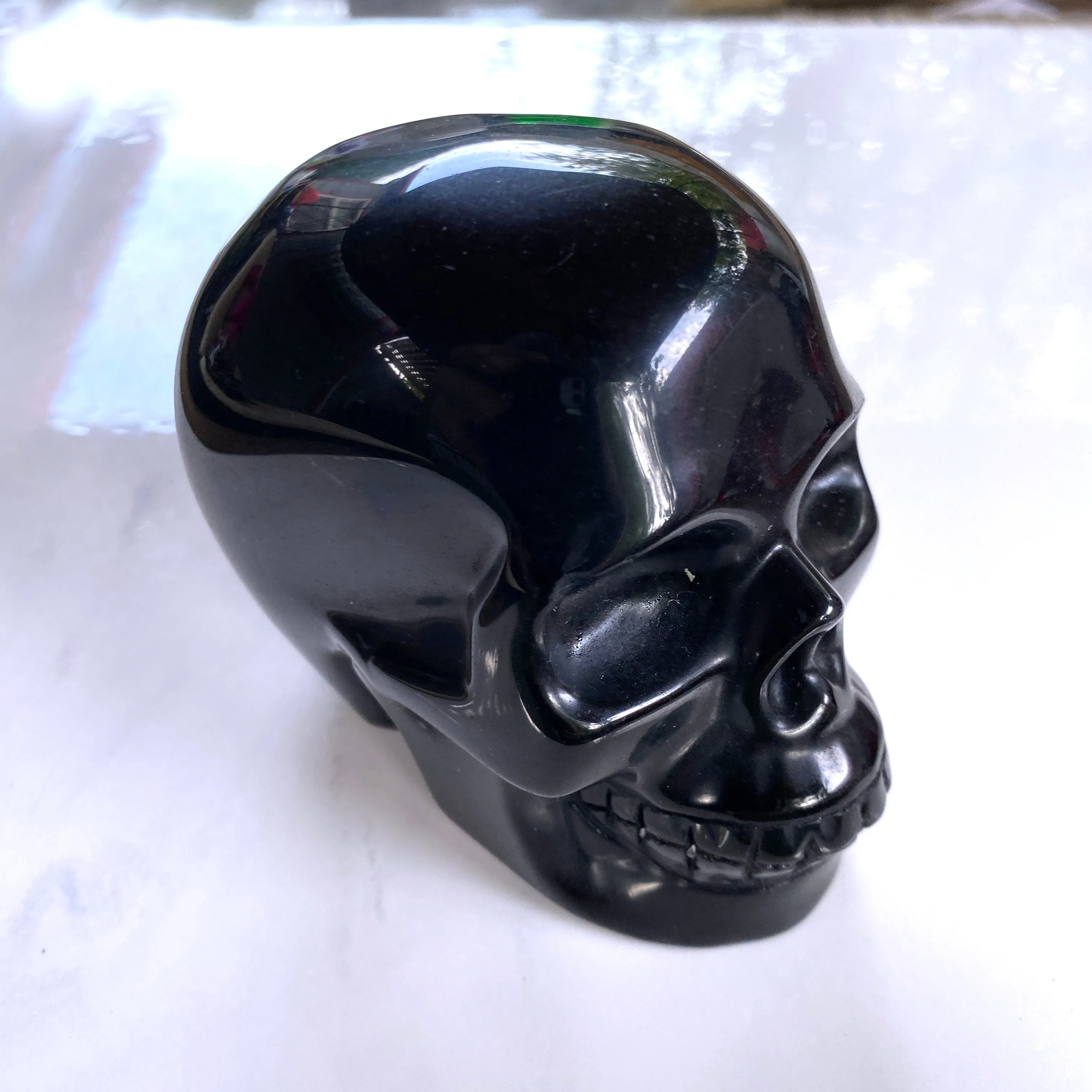 Large Gemstone Carved skulls