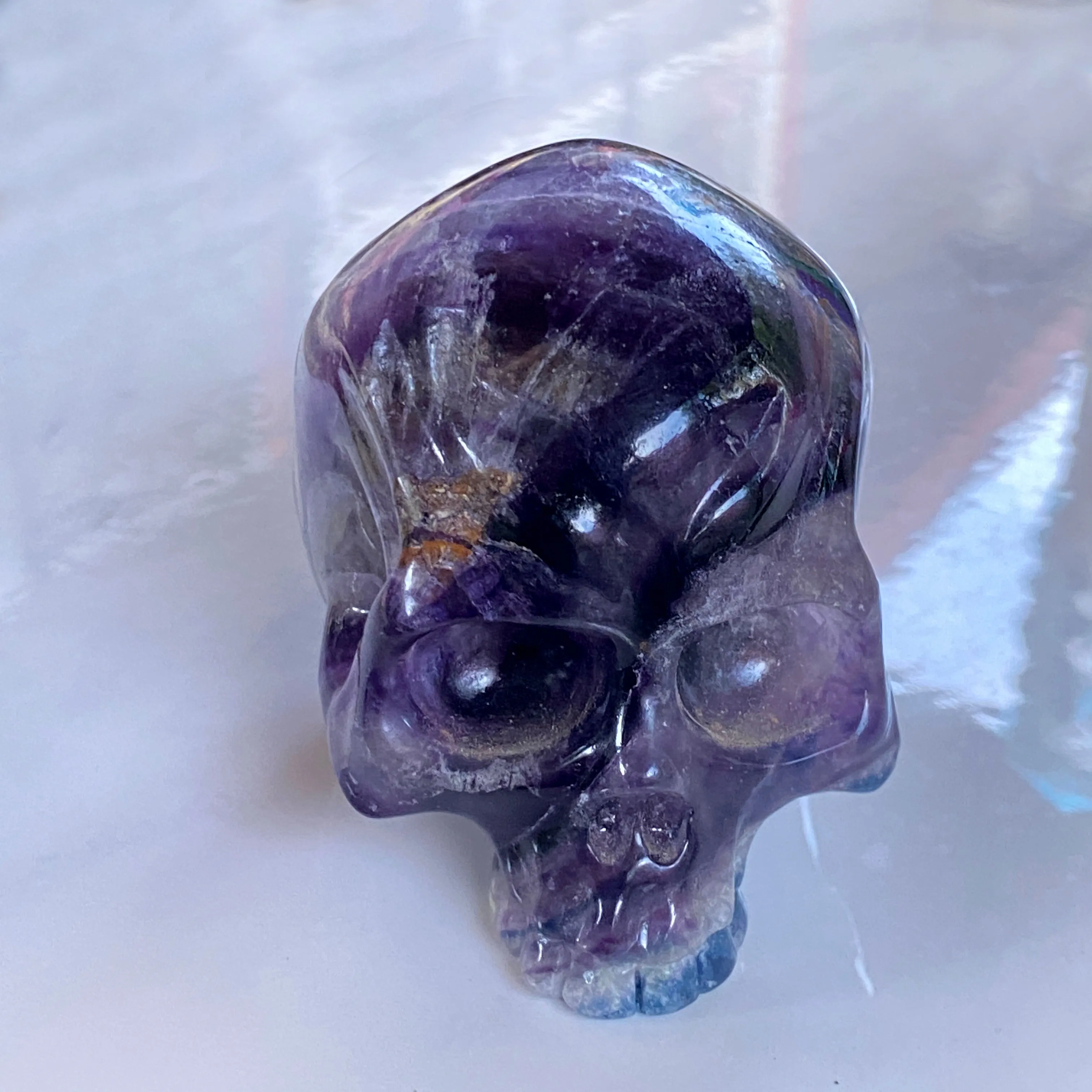 Large Gemstone Carved skulls