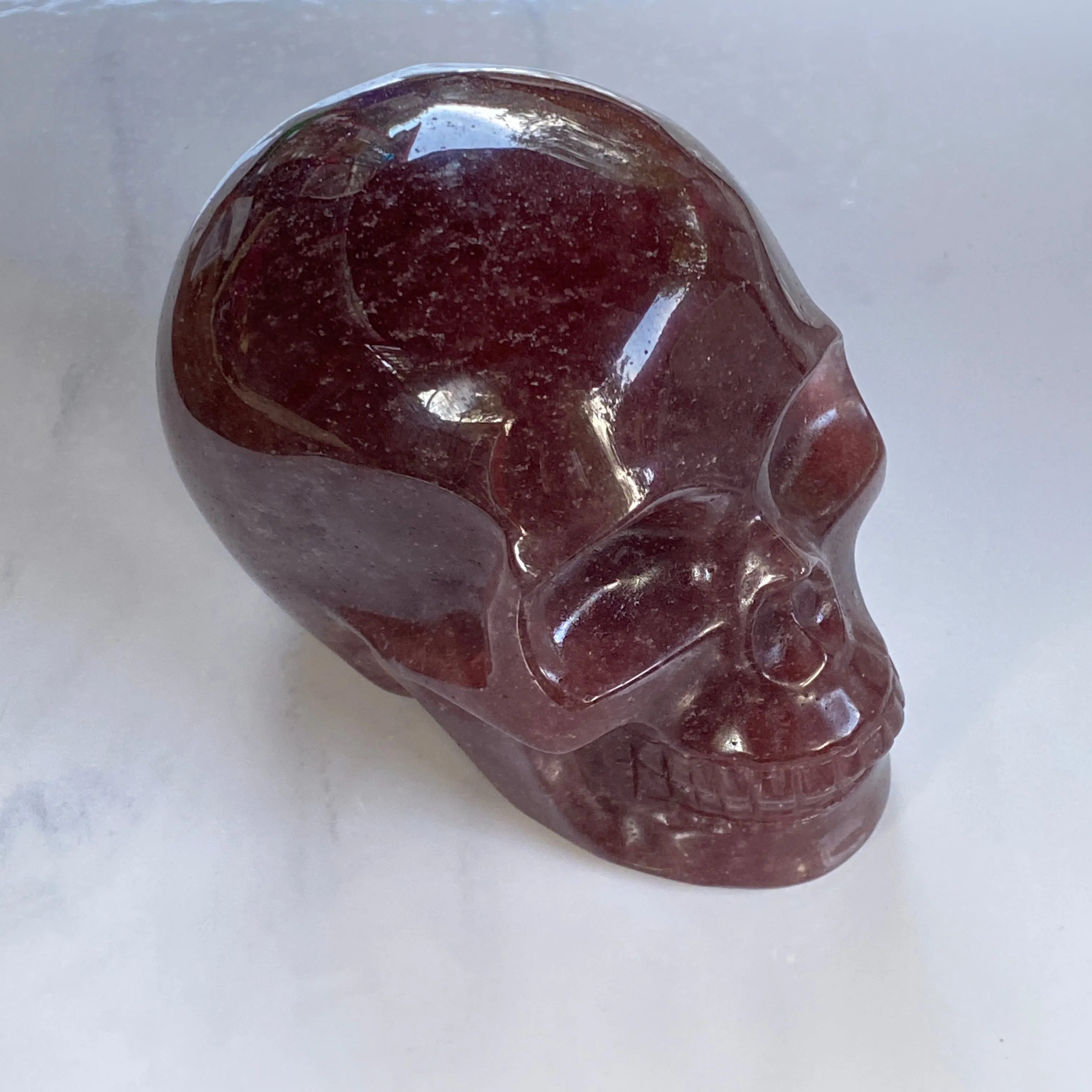 Large Gemstone Carved skulls