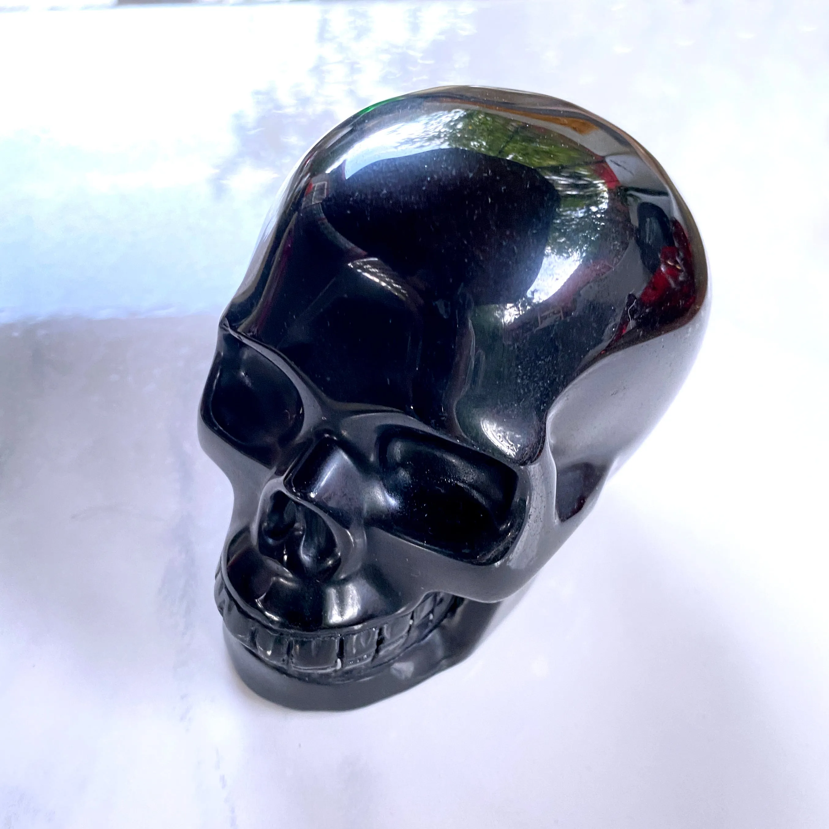 Large Gemstone Carved skulls