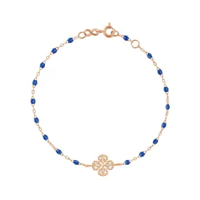 Lucky Clover Classic Gigi Lapis diamond Bracelet, Rose Gold, 6.7"