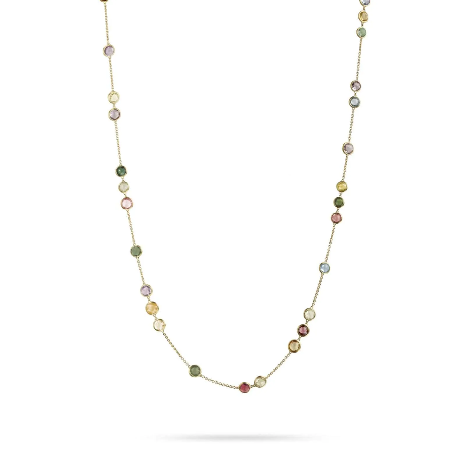 Marco Bicego Jaipur 18K Yellow Gold Multicolored Stone Necklace