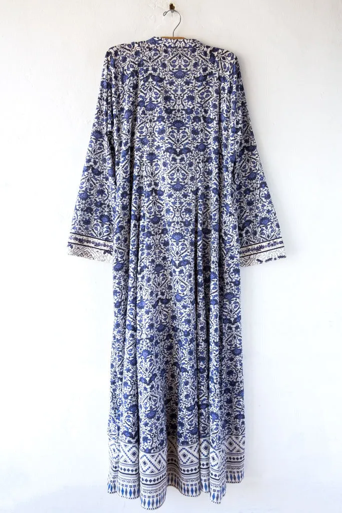 Maria Cher Alvear Josephine Maxi Dress Navy Rose