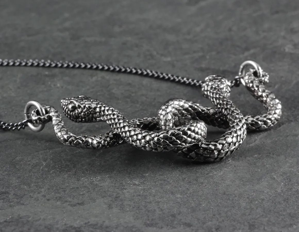 Medusa Necklace - Silver