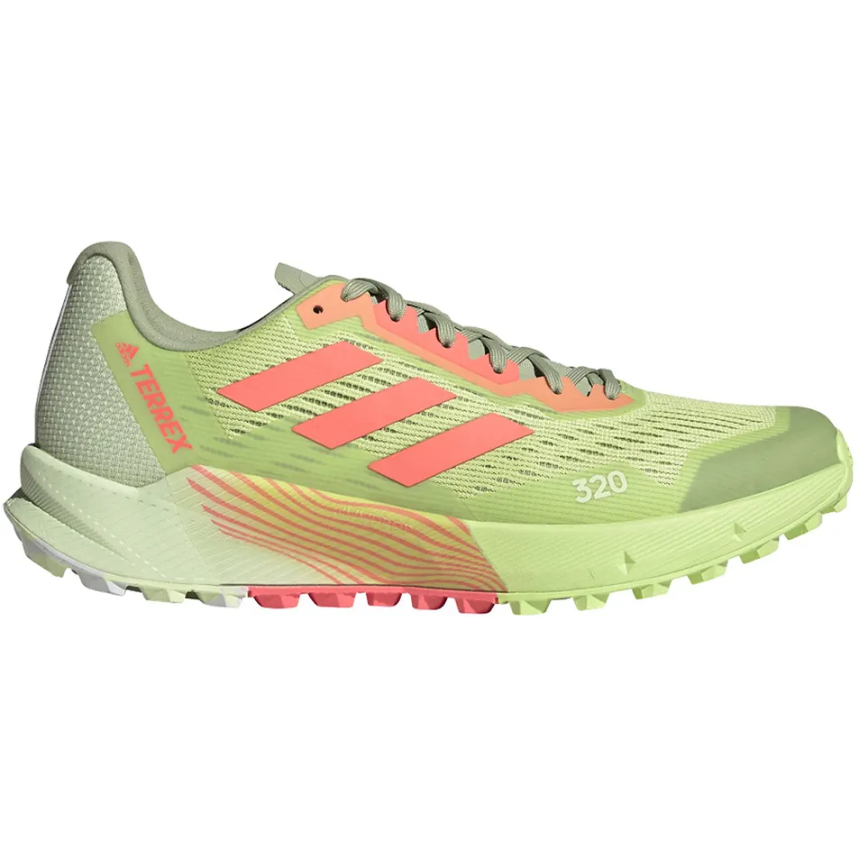 Men's Adidas Terrex Agravic Flow 2, Pulse Lime/Turbo/White, 8.5 D Medium