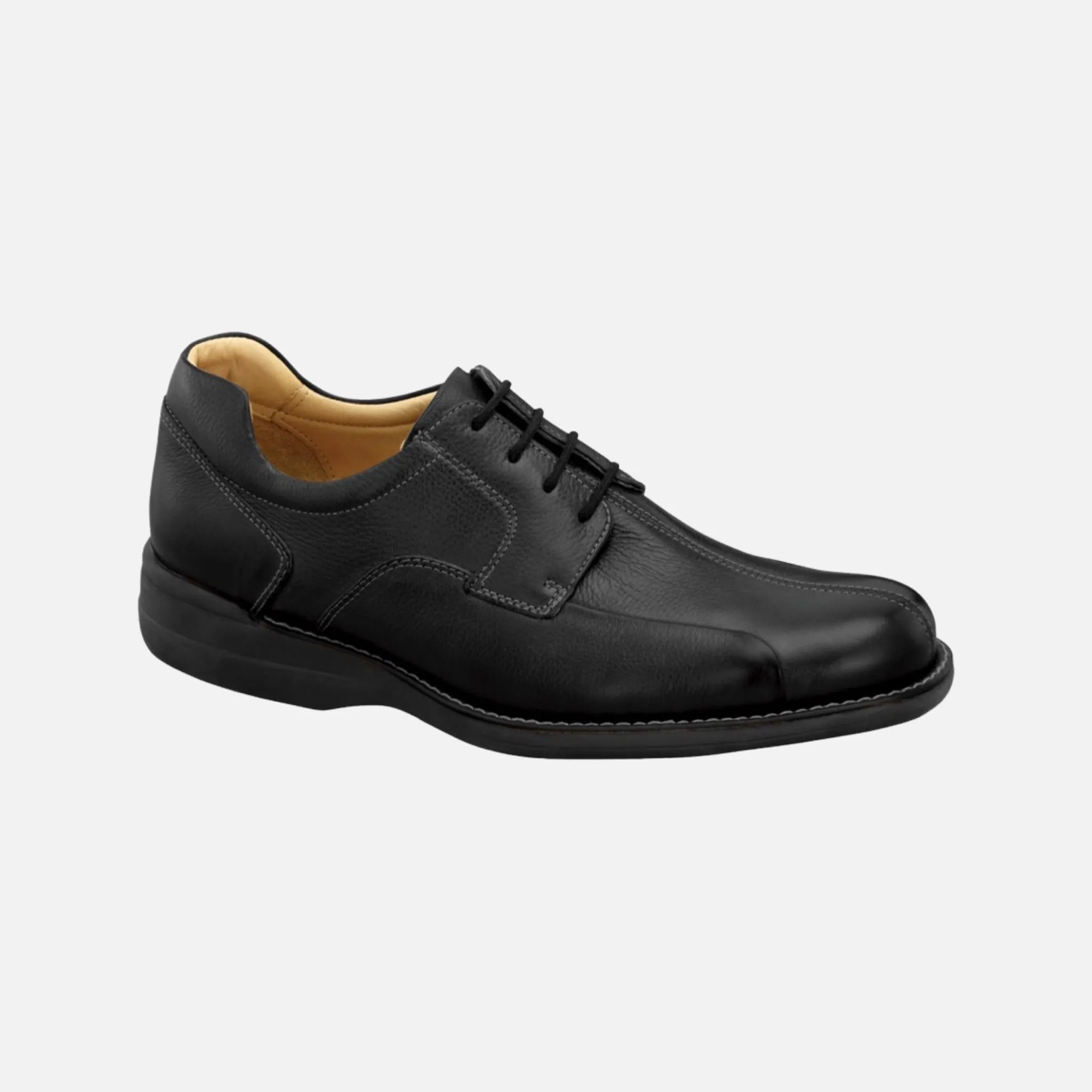 Men’s Black Bicycle Toe "Shuler" Shoe by Johnston & Murphy