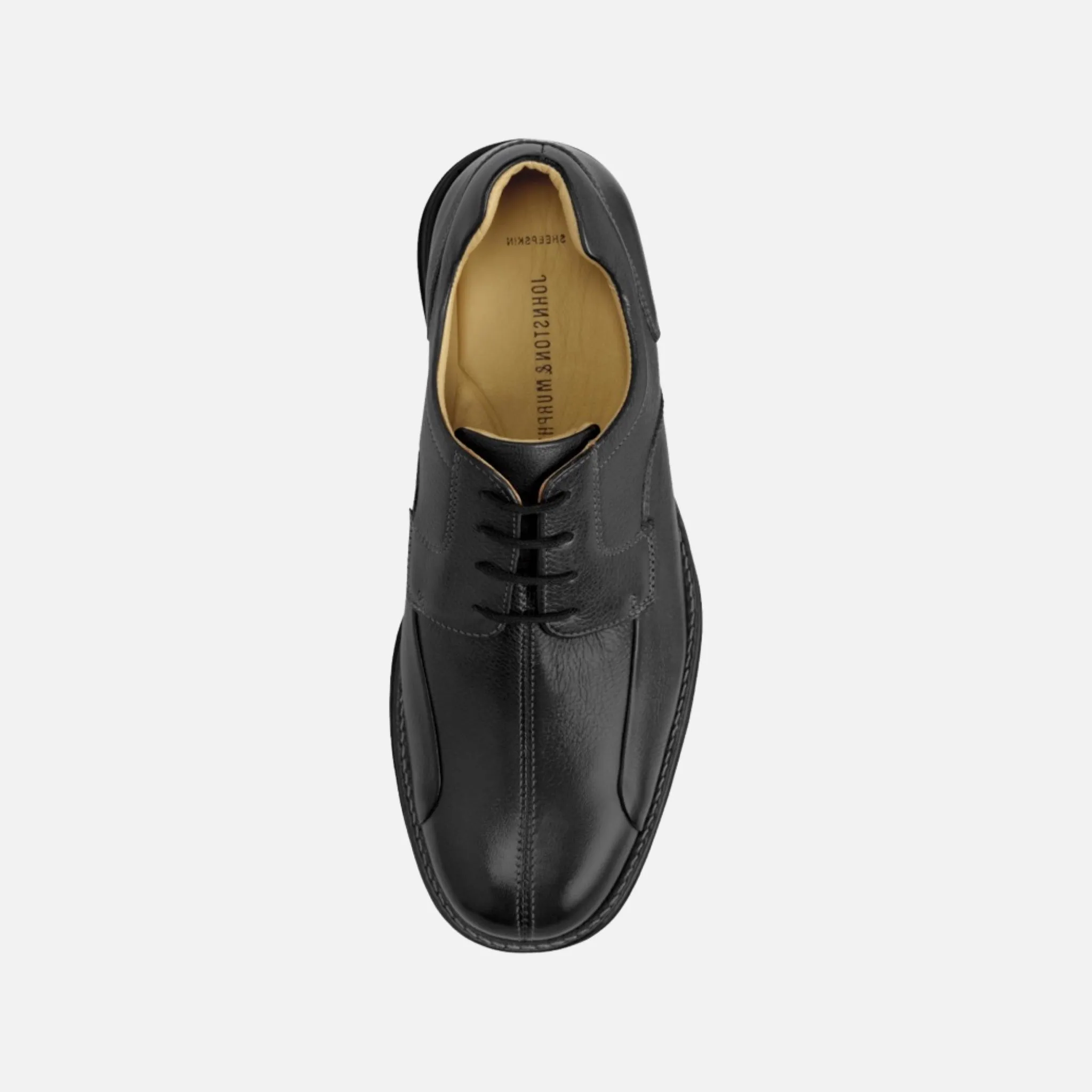 Men’s Black Bicycle Toe "Shuler" Shoe by Johnston & Murphy