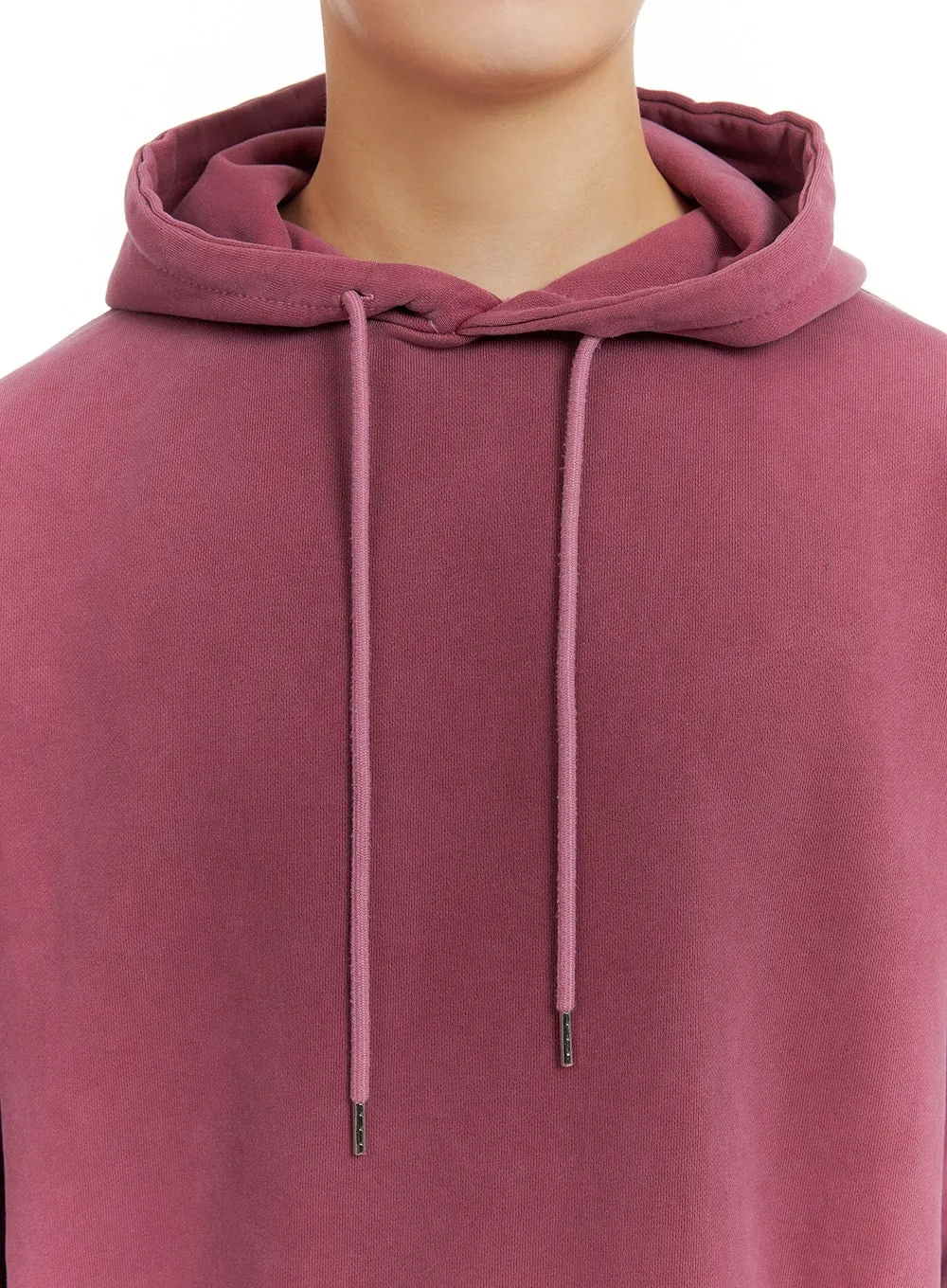 Men's Solid Cotton Washed Hoodie IA401