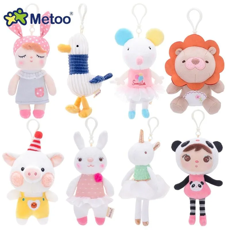 Metoo Doll Stuffed Toys For Girls Baby Mini Pendant Cute Plush Rabbit Soft Cartoon Animals For Kid Child Christmas Birthday Gift