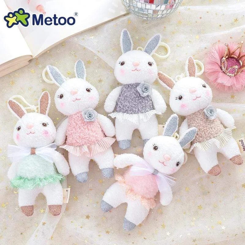 Metoo Doll Stuffed Toys For Girls Baby Mini Pendant Cute Plush Rabbit Soft Cartoon Animals For Kid Child Christmas Birthday Gift