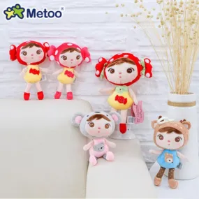 Metoo Doll Stuffed Toys For Girls Baby Mini Pendant Cute Plush Rabbit Soft Cartoon Animals For Kid Child Christmas Birthday Gift