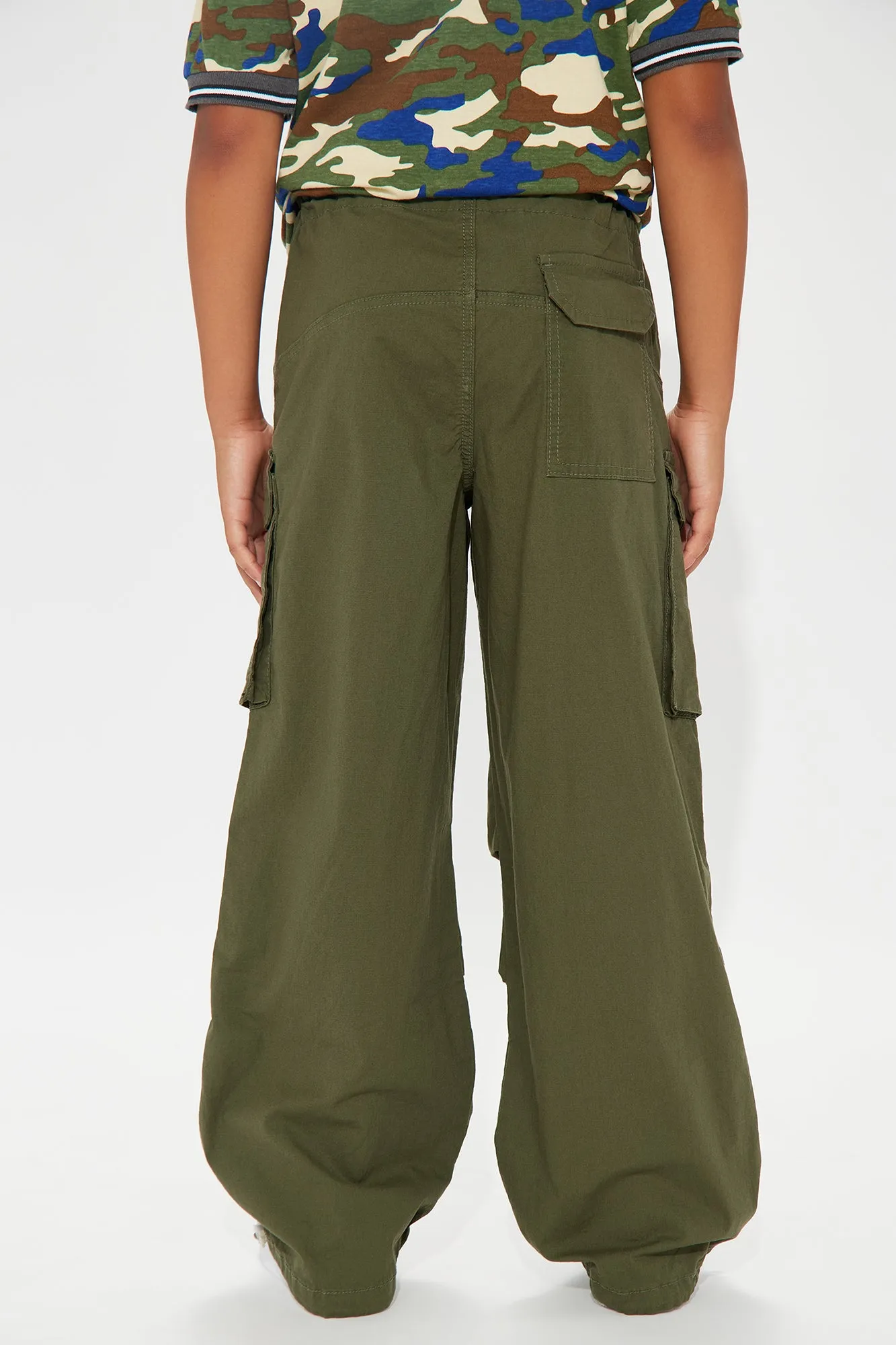 Mini So Relaxed Parachute Pant - Olive