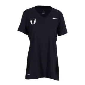 Nike USATF Women's Short Sleeve V-Neck