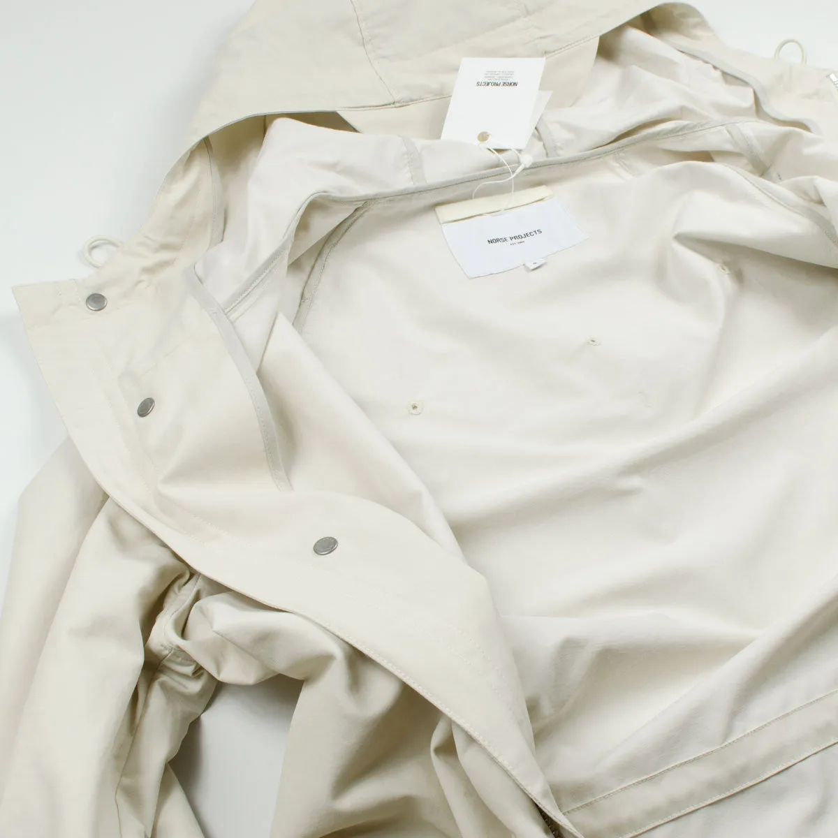 Norse Projects - Lindisfarne Summer Cotton Parka - Ecru