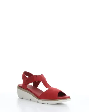 NOVA932FLY 003 LIPSTICK RED Velcro Sandals