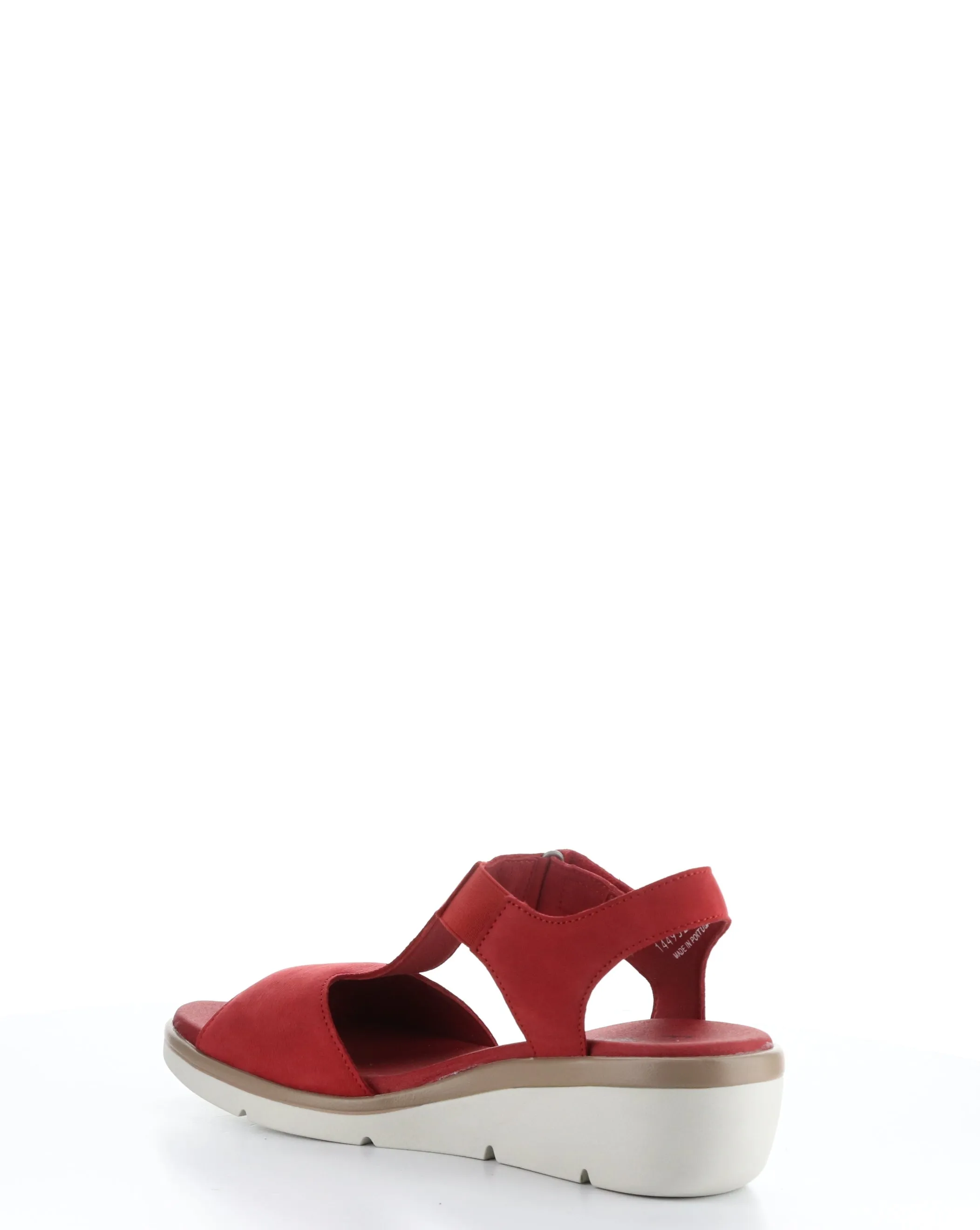 NOVA932FLY 003 LIPSTICK RED Velcro Sandals