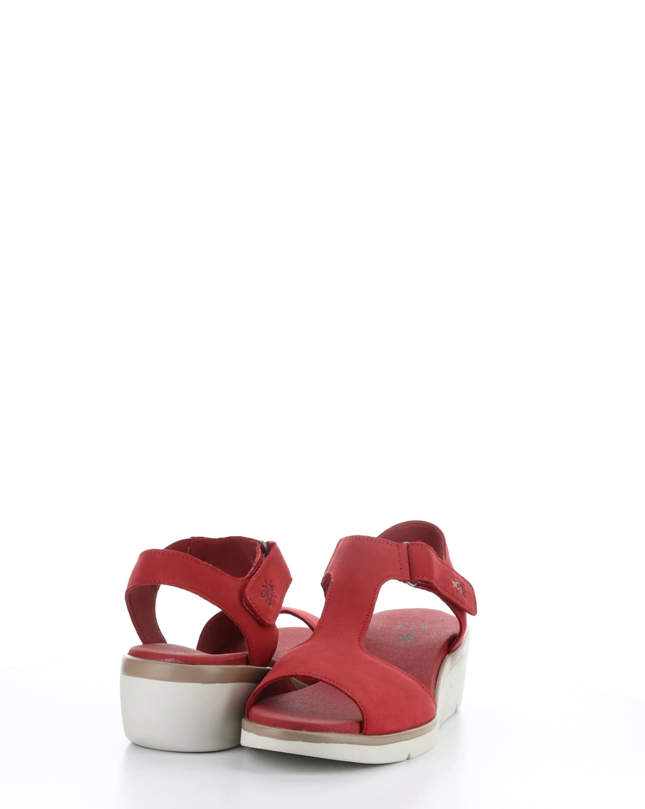 NOVA932FLY 003 LIPSTICK RED Velcro Sandals