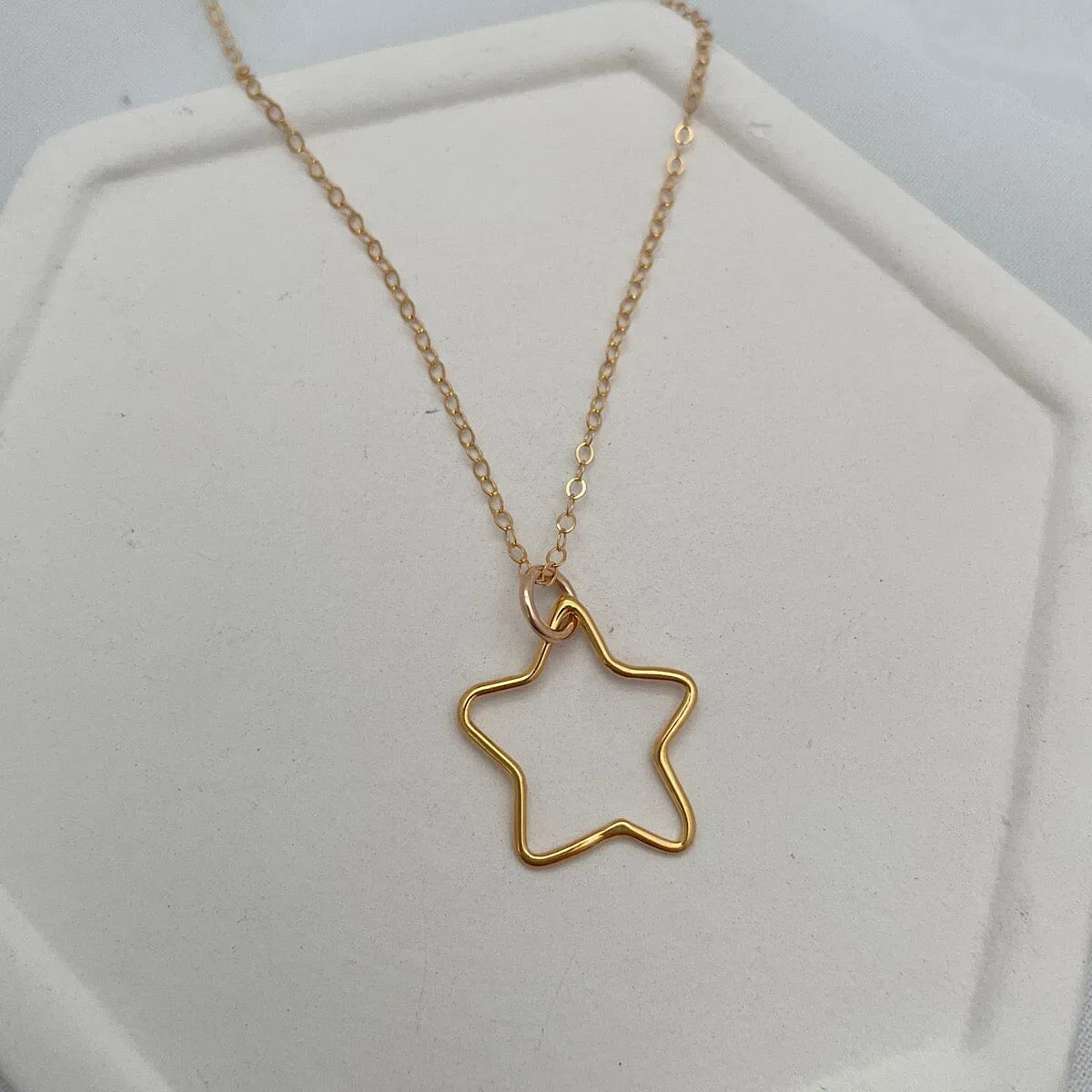 Outline Star or Heart Charm