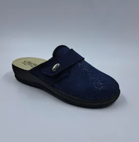 PANTOFOLE COMFORT TESSUTO BLU