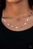 Paparazzi Fierce Hearts - Rose Gold Necklace