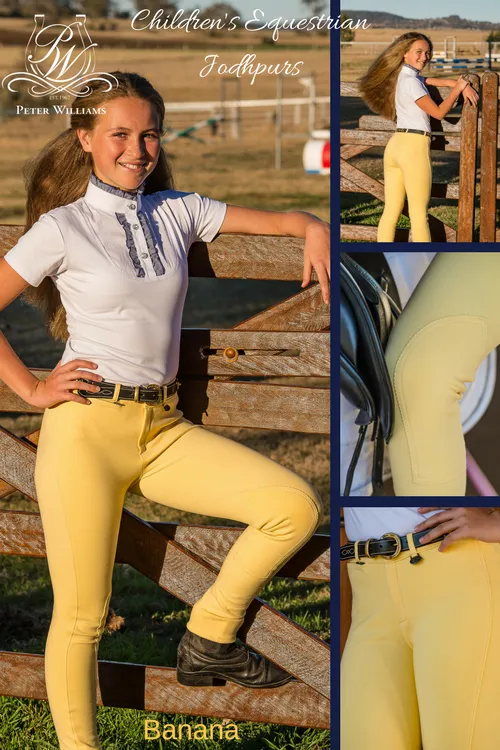 Peter Williams Equestrian Jodhpurs - Banana