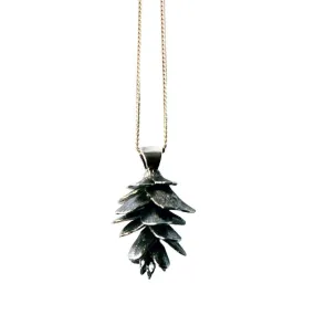 Pinecone Pendant Silver