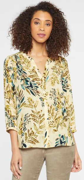 Pintuck Blouse Natuurprint | Elm Hill