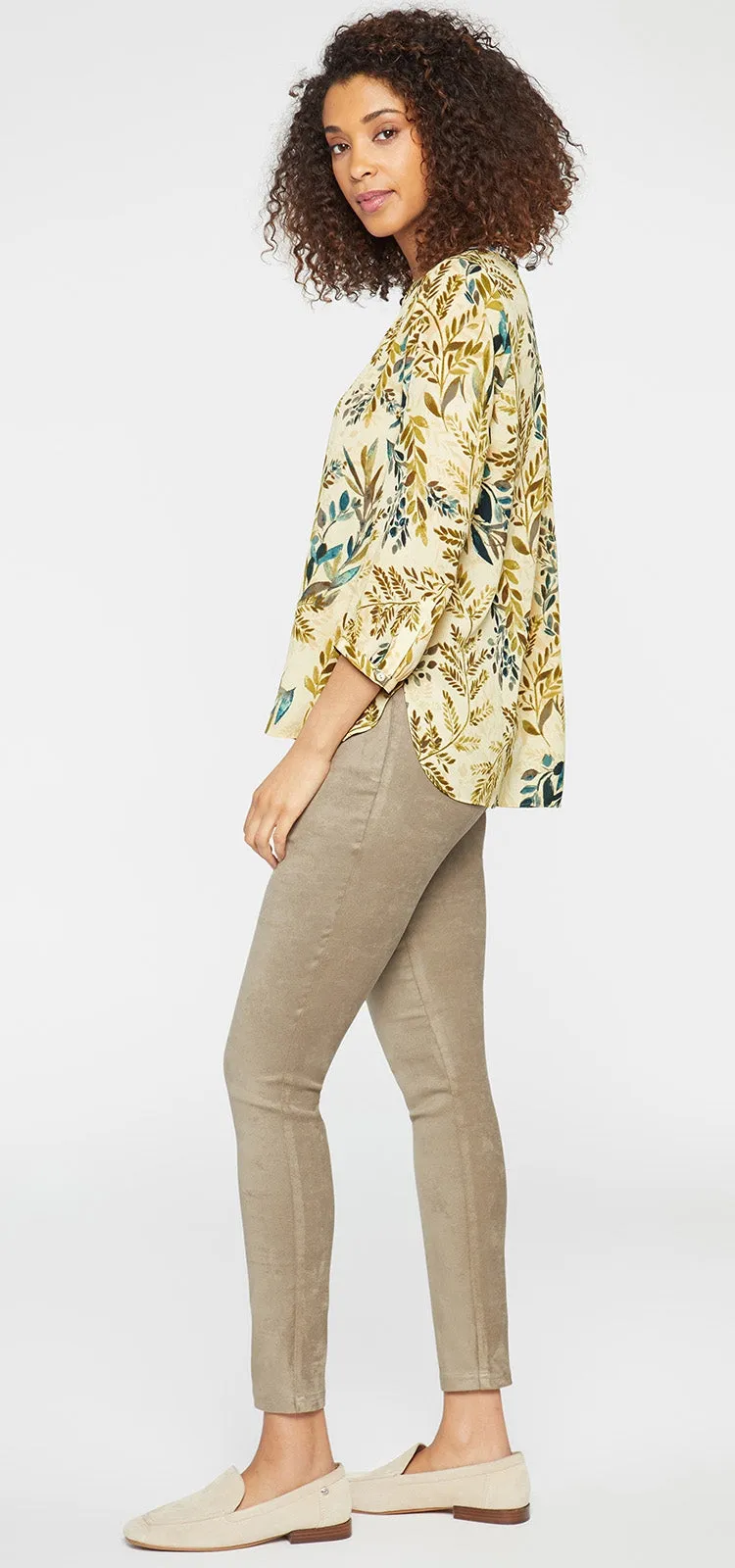 Pintuck Blouse Natuurprint | Elm Hill