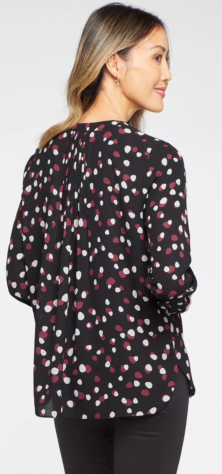 Pintuck Blouse Stippenprint | Watkins Dot