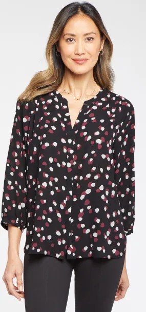 Pintuck Blouse Stippenprint | Watkins Dot