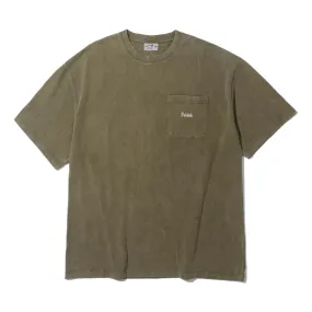 PUBLISH DYED POCKET TEE-OLIVE