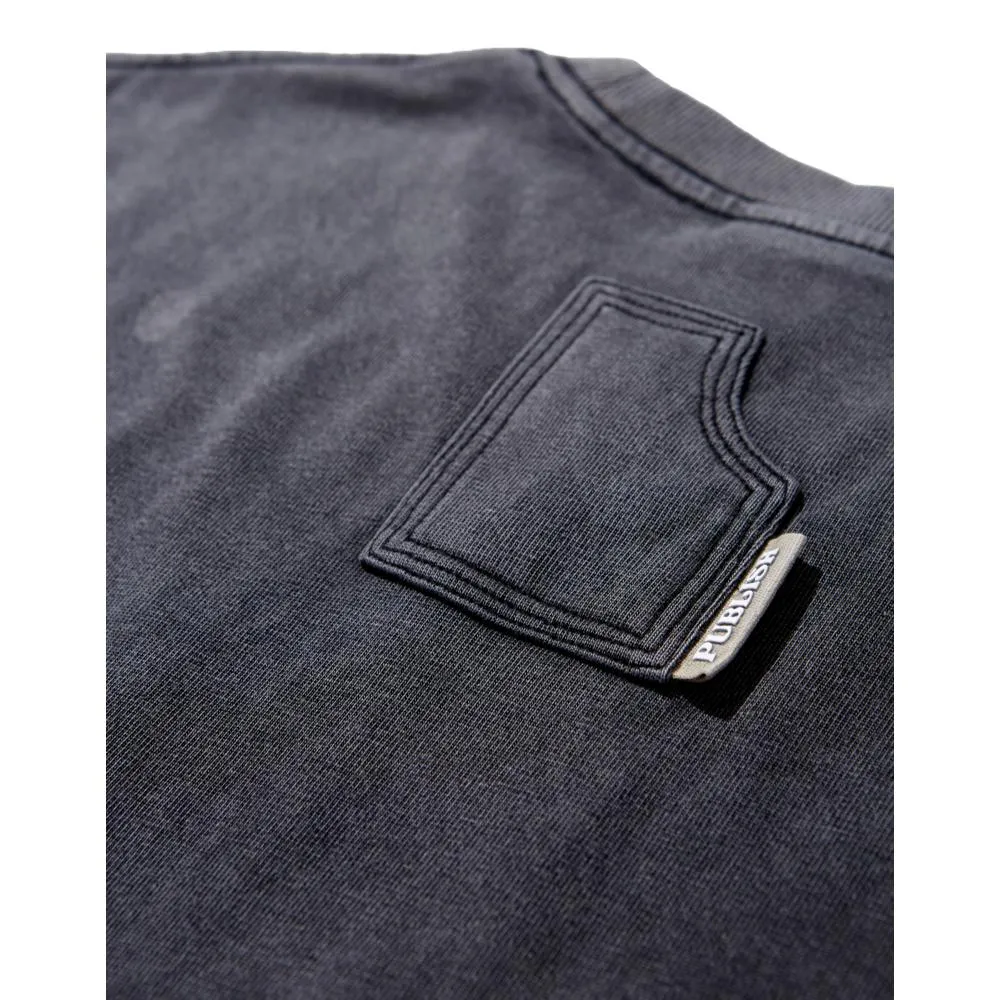 PUBLISH DYED POCKET TEE-OLIVE