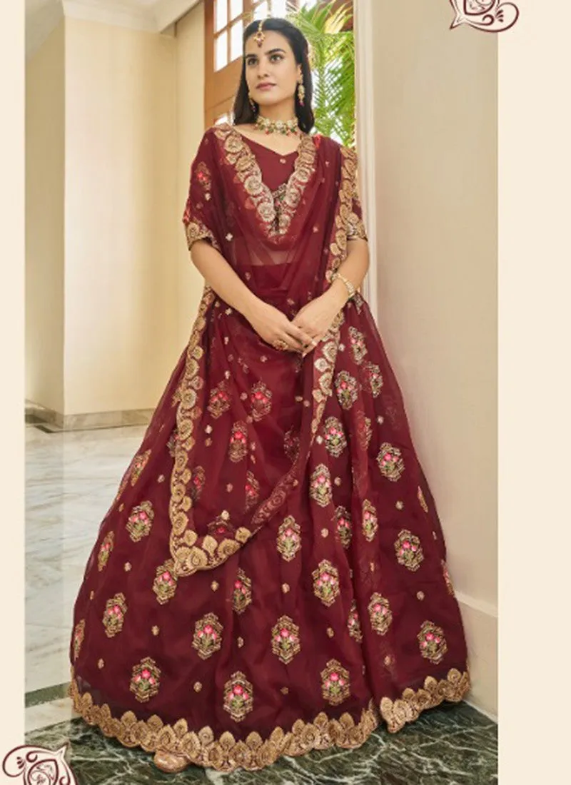 Pure Organza Designer Lehenga Choli